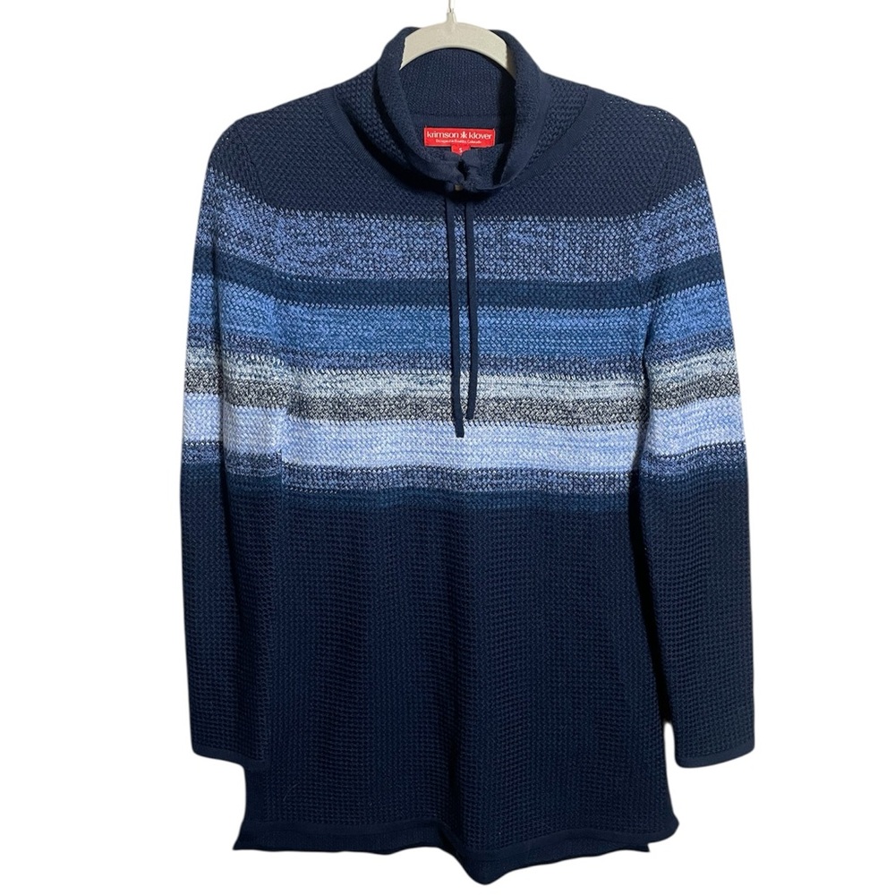Krimson Klover Everlasting Sweater Tunic Navy Blue Striped
